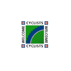 Cyclists welcome colour logo